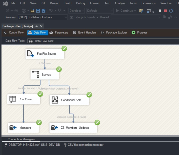 SSIS Package – Incremental Load Using the Lookup Transformation in SQL Server