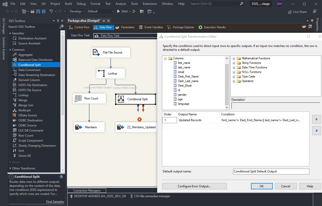 SSIS_conditional_split_setting