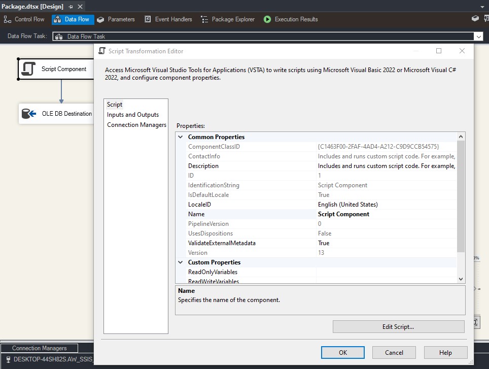 Import JSON File into SQL Server Using SSIS